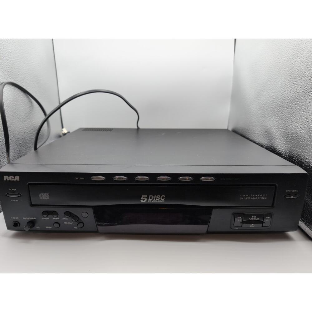 RCA Carousel Tray 5 Disc CD P w/o Remote Must be plugged into speaker for sound